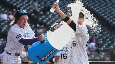 Brett Sullivan on his walk-off single in Rockies' win