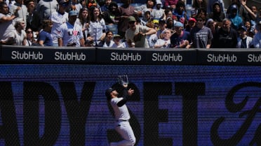 Jasson Domínguez's tough catch at the wall