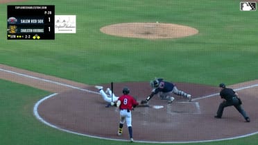 Theo Gillen steals home in the 5th