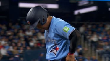 Willi Castro throws out Kazuma Okamoto after review 