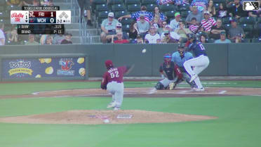 Khadim Diaw homers (4) on a fly ball to left center field.