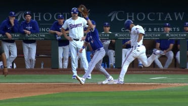 Marcus Semien safe at first after review