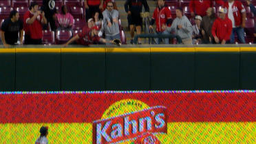Spencer Steer's RBI ground-rule double after review