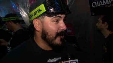 JoJo Romero celebra el pase a la Serie Mundial