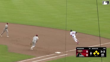 Emil Morales' first High-A hit and RBI