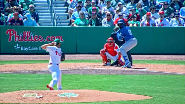 Rainer Nunez's first homer of the spring