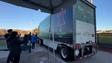 Phillies Spring Training truck arrives in Clearwater