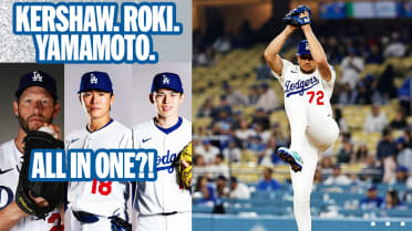 Miguel Rojas imitates Dodgers pitchers on the mound
