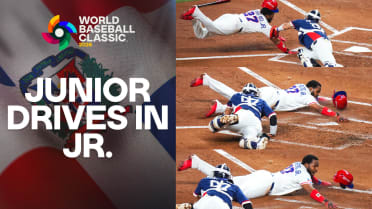 Junior Caminero's RBI double scores Vlad Jr.