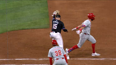 Marlins turn double play after review