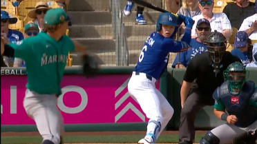 Logan Gilbert's first strikeout of Spring Training