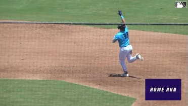 Carson Tinney's first pro home run 