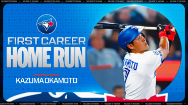 Kazuma Okamoto's first career home run