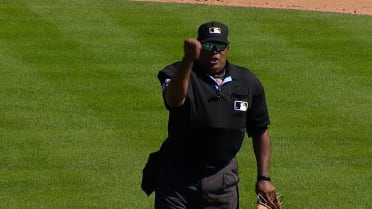Randy Arozarena out at first after review