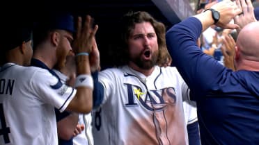 Ryan Vilade steals home on a double steal