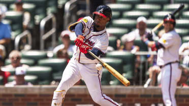Ozzie Albies safe at first after review