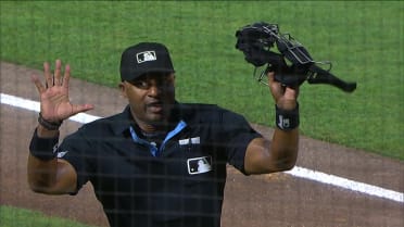 Danny Jansen hits foul ball after review