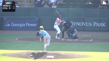 Eric Hartman's first Double-A home run
