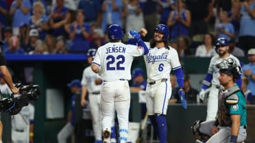 Carter Jensen's second homer of the game (2)