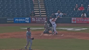 Vance Honeycutt ties the game with a two-run homer