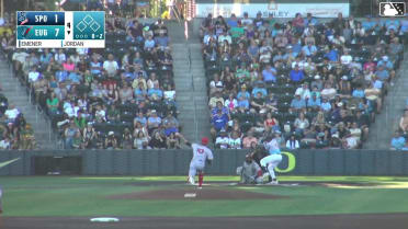 Dakota Jordan homers (18) on a fly ball to center field.