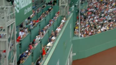 Coby Mayo hits a home run after review