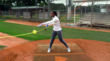 AJ Andrews shows how batters can face a rise ball
