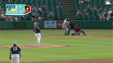 Yeremy Cabrera triples (3) on a sharp line drive to left fielder TJayy Walton. Nate Rombach scores. Eli Willits scores.