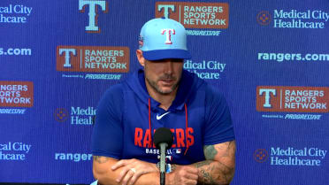 Skip Schumaker discusses the Rangers' 5-3 win