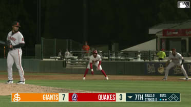 Hayden Alvarez steals his 45th base of the year