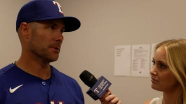 Skip Schumaker talks Rangers' hitting in 5-3 loss