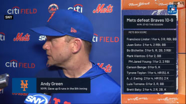 Andy Green speaks following Mets victory
