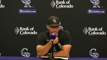 Warren Schaeffer talks pitching in loss to Padres