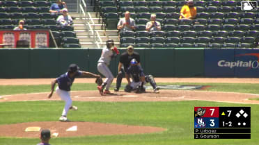 Duce Gourson homers (3) on a fly ball to right field.