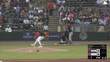 Joshua Báez homers (6) on a fly ball to right center field.