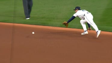 Cole Young makes a great diving stop