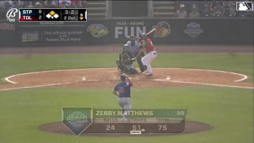 Zebby Matthews' sixth strikeout