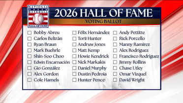 2026 Hall of Fame ballot reveals 27 candidates