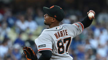 Yunior Marte strikes out Teoscar Hernández looking