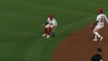 Zach Neto makes a great play off a deflection