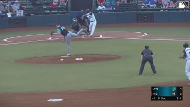 Gavin Fien triples in first professional at-bat