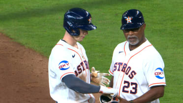 Zach Cole belts an RBI single