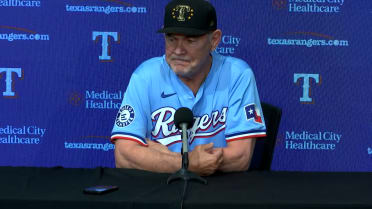 Bruce Bochy discusses the Rangers' 4-1 loss
