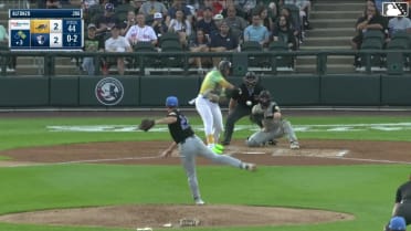 Omar Alfonzo singles on a sharp line drive to center fielder Jaison Chourio. Core Jackson scores. Jace Avina to 2nd.