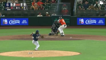 Parks Harber homers (5) on a fly ball to left field.