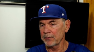 Bruce Bochy discusses the Rangers' 2-1 loss