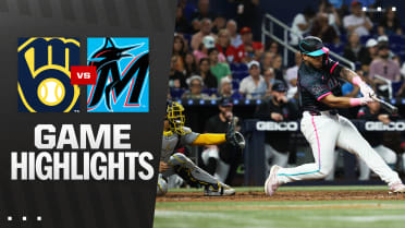Brewers vs. Marlins Highlights