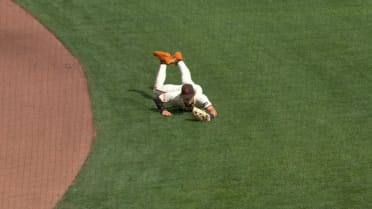 Jonah Cox's diving grab