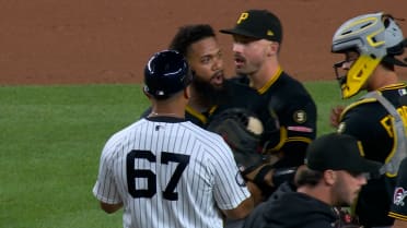Pirates, Yankees benches clear in the 8th inning