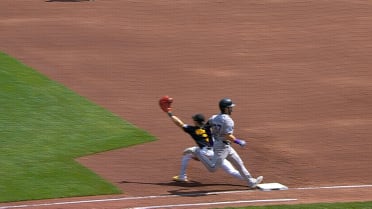 Braxton Fulford out at first after review